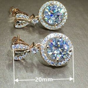 18K Diamond Pie Plate Earrings main image 0
